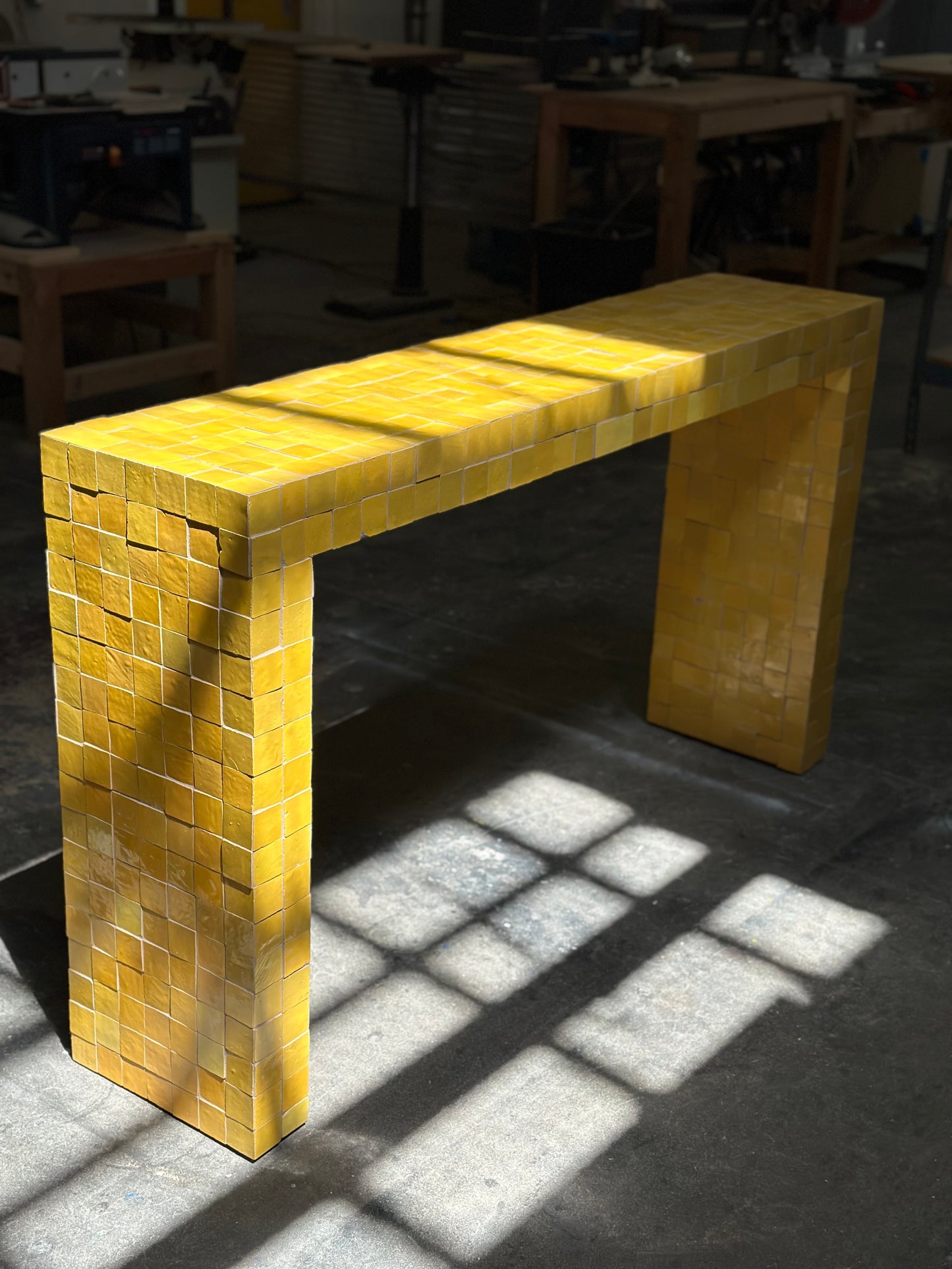 Moroccan console table