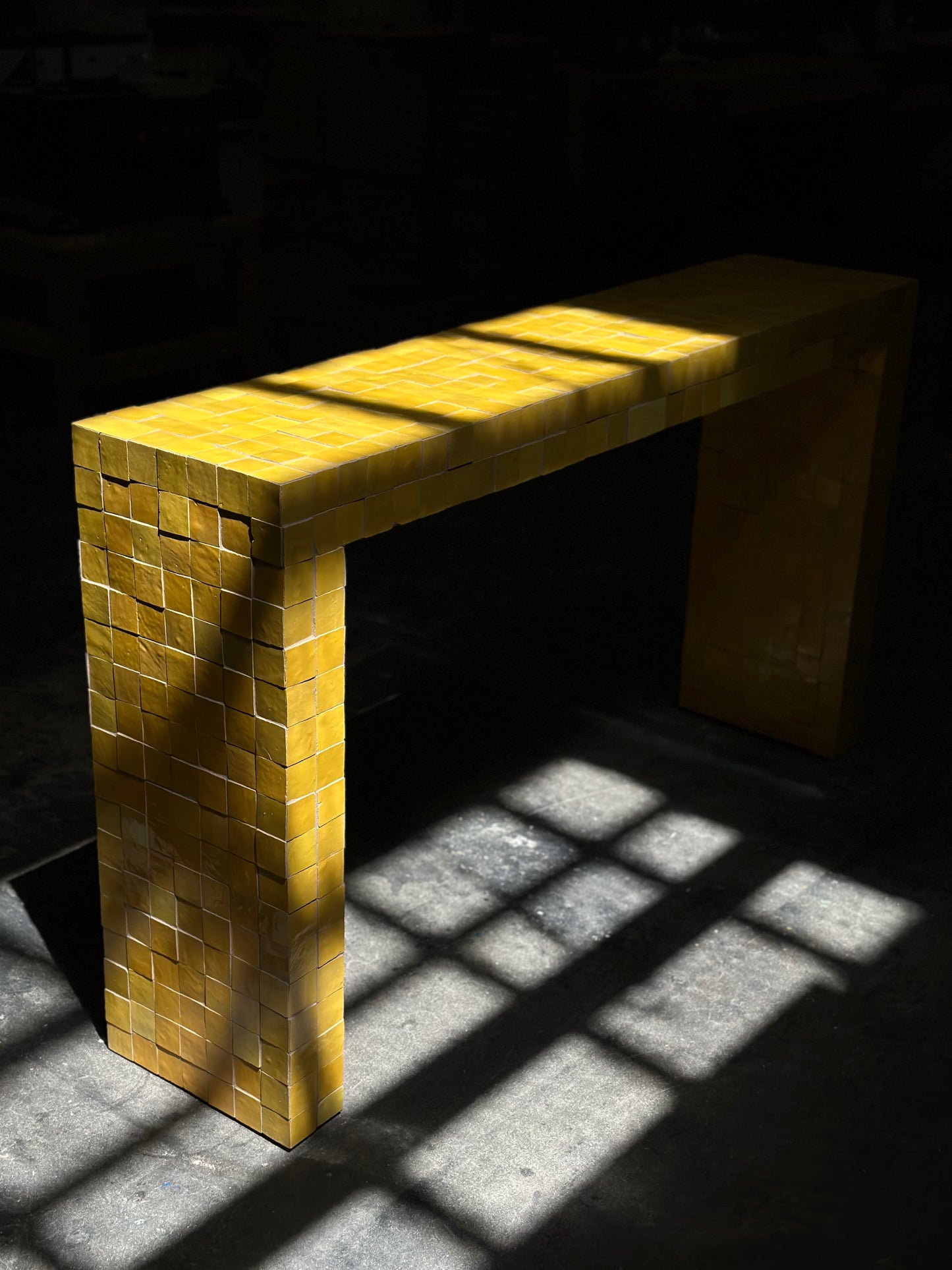 Moroccan console table
