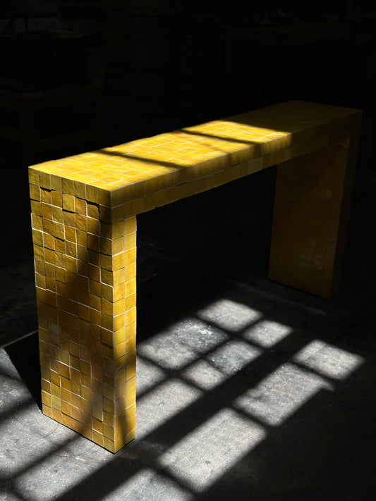 Moroccan console table