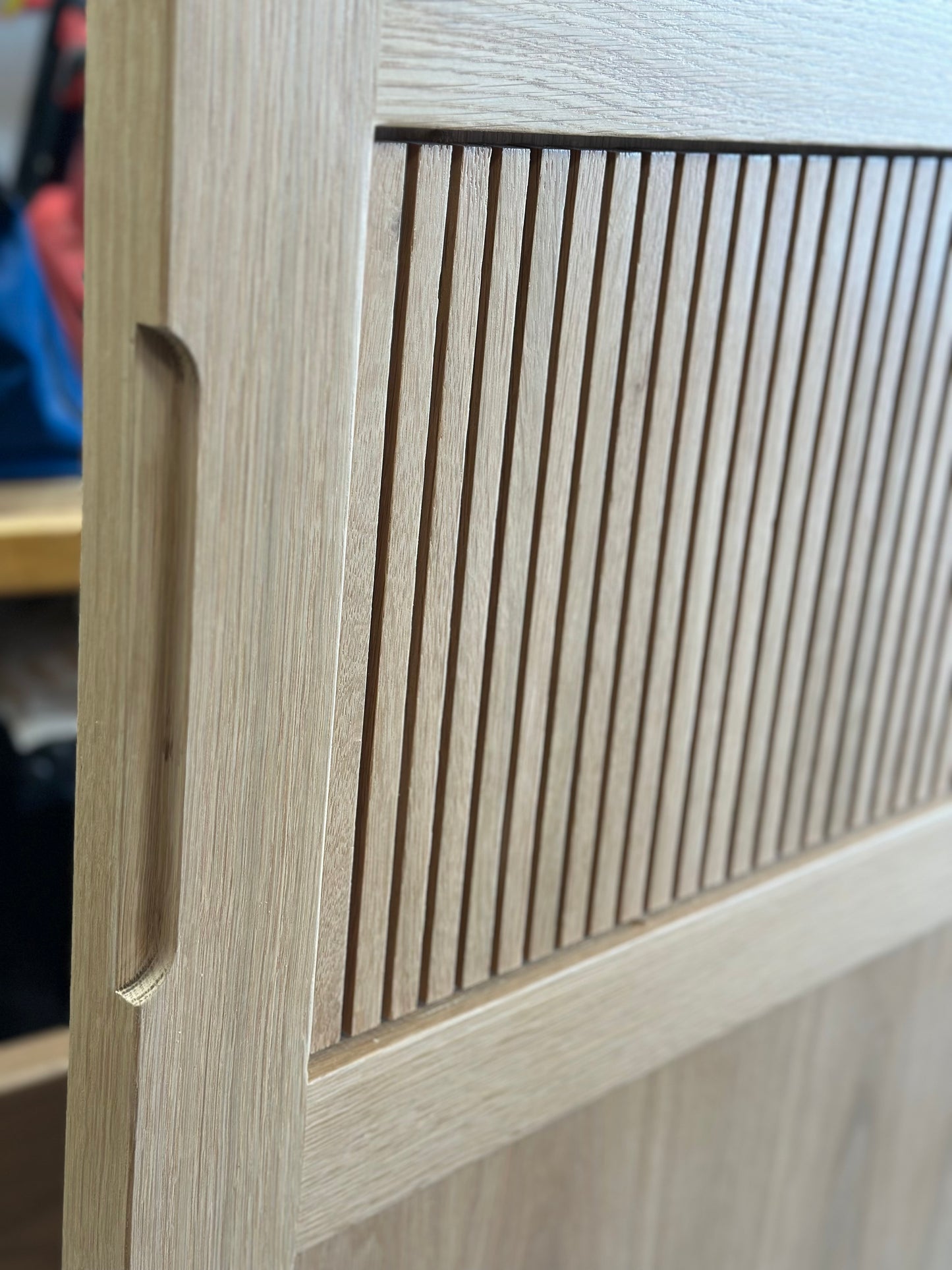 White oak closet doors