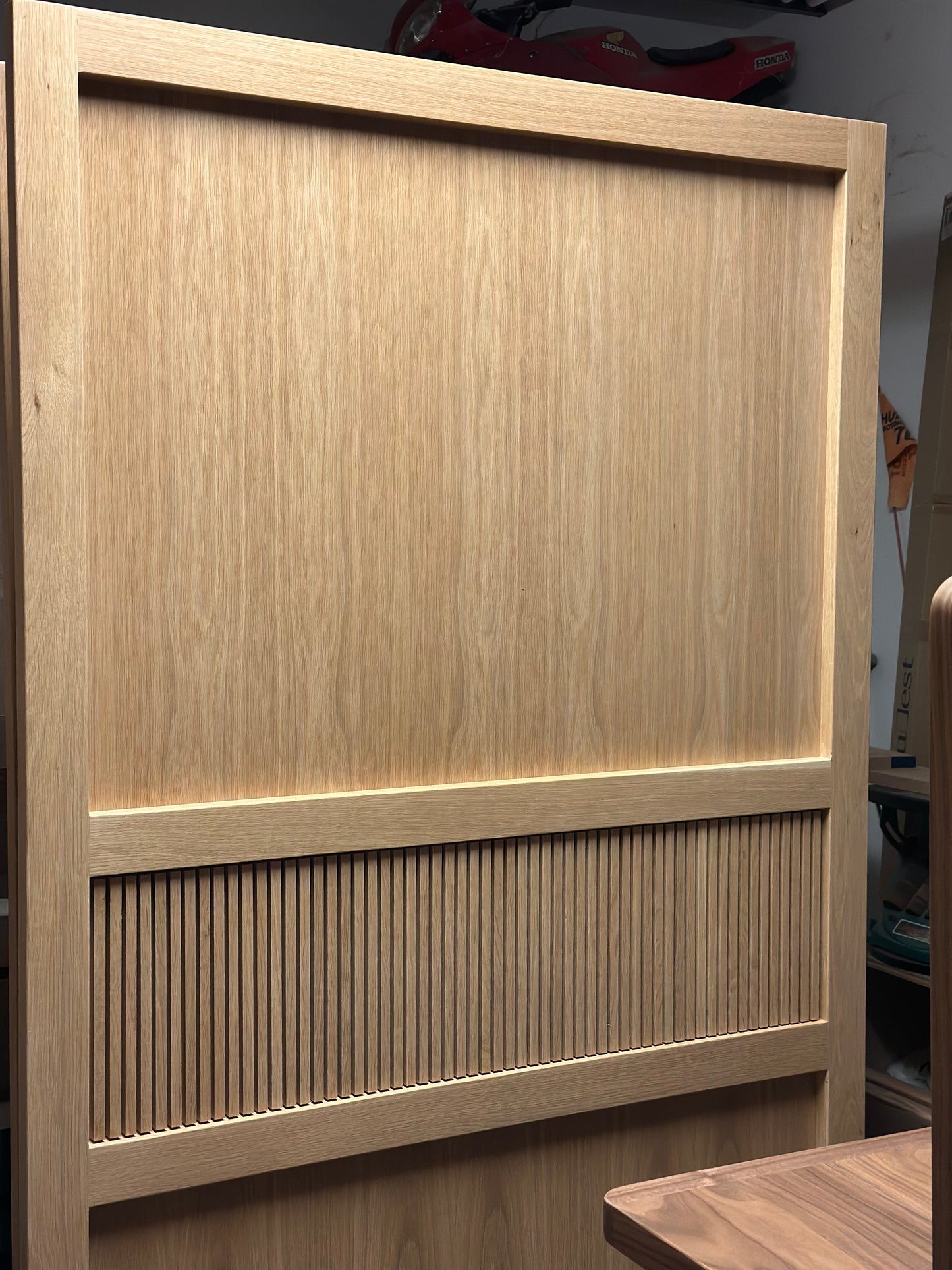 White oak closet doors